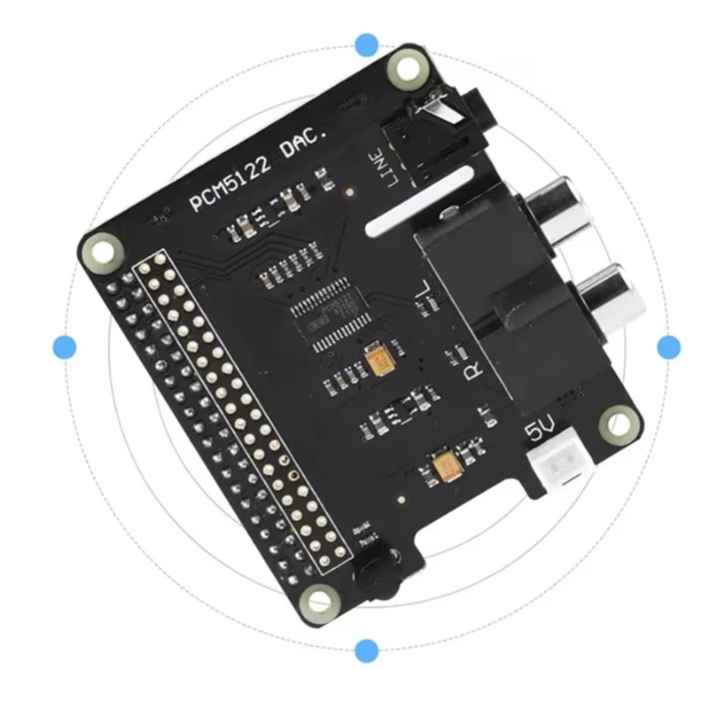 Raspberry Pi用のhidac拡張ボード,フルHDオーディオ,pcm5122チップ,24ビット,3モデルb,2b,b,a