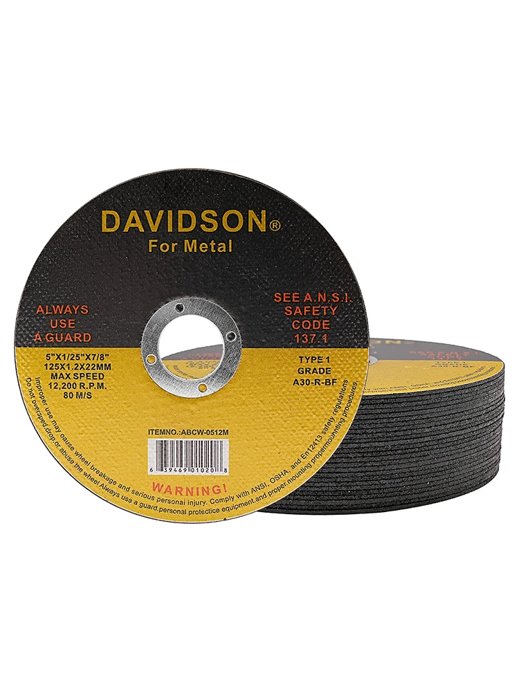 50-2 pièces disque de coupe en résine 125mm roues coupées rabat ponçage disques de meulage meuleuse d'angle accessoires de roue pour métal Pvc coupe