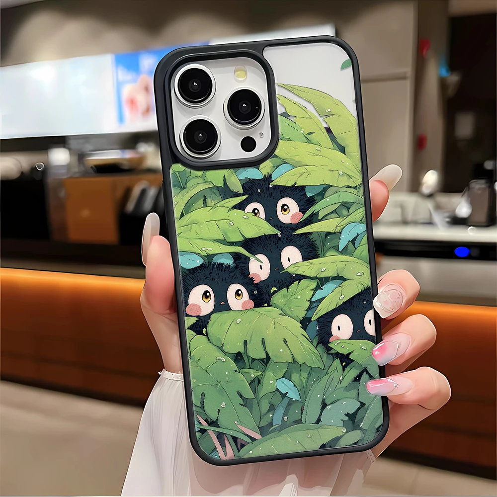Чехол для телефона Soot Sprite Forest для iPhone 17 16 15 14 13 12 11 Pro Max Plus Air, совместимый с MagSafe, противоударный, из твердого поликарбоната