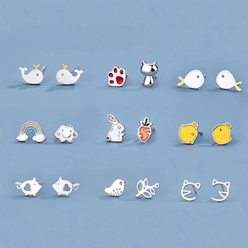 

925 Sterling Silver Fashion Earrings for Girls
