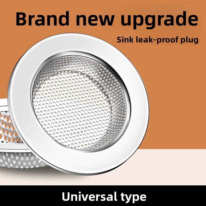 

Stainless Steel Sink Filter - 2 Sizes (Small/Large) Anti-Clog Drain Strainer, Rust-Proof Kitchen/Bathroom Sink Filter Mesh with