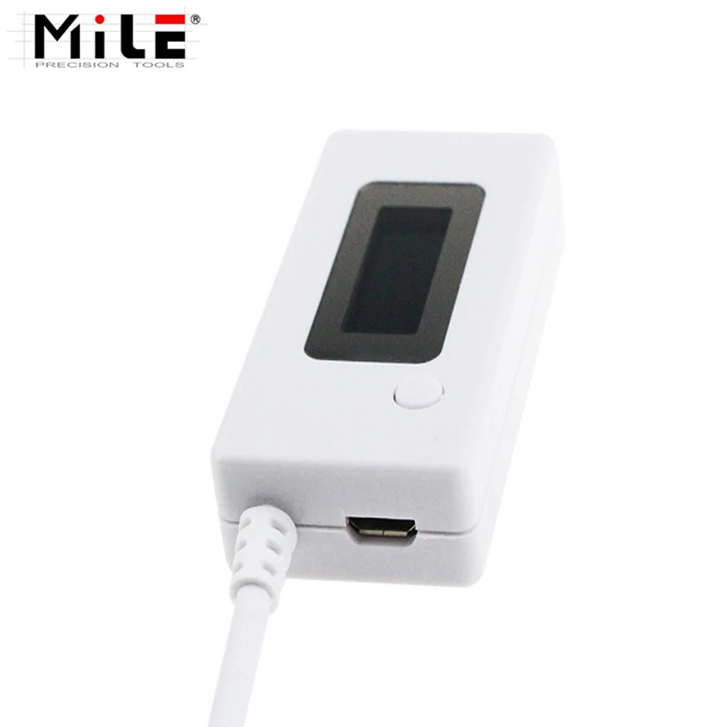 Mini LCD portátil USB medidor de tensão atual, carregador de energia móvel, detector de capacidade, monitor, voltímetro, amperímetro, medidor