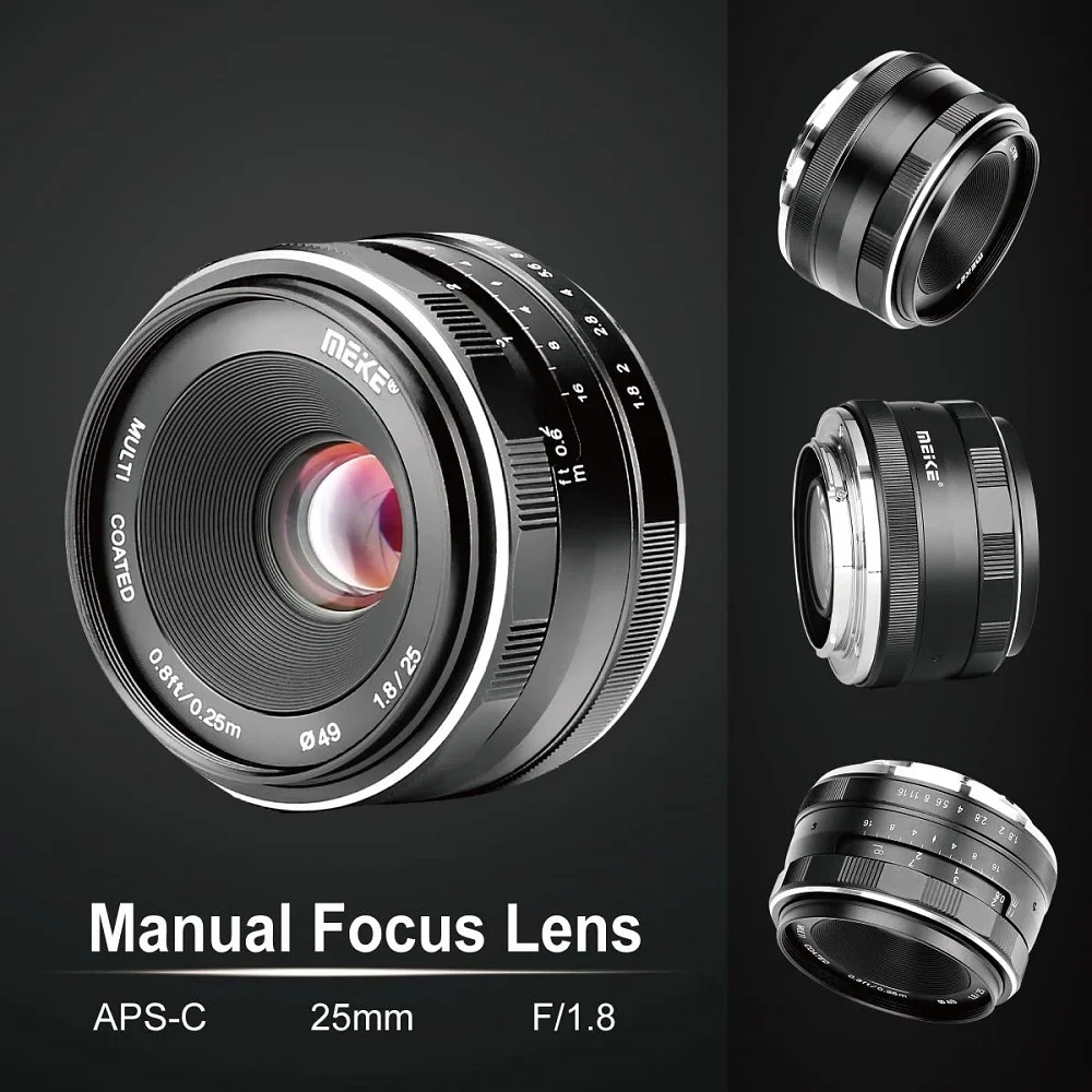 

Meike 25mm f1.8 Wide Angle Lens Manual APS-C for Fujifilm X-Mount Camera X-T30 II X-T4 X-T3 X-Pro3 X-Pro2 X-H1 X-T2 X-A1 X-T20