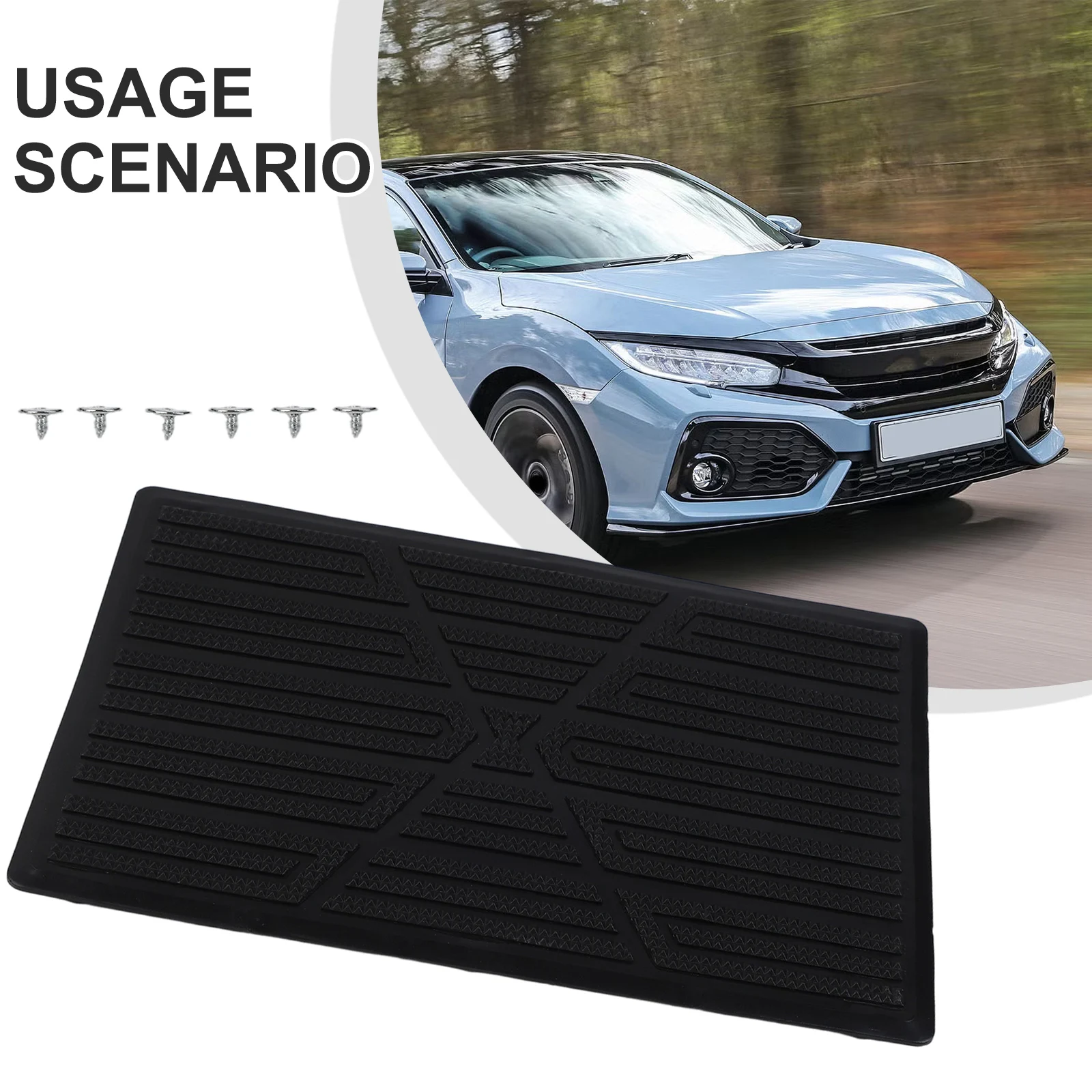 23x15cm Car Anti-skid Floor Pad PVC Pedal Plate Foot Heel Scuff Plate Universal Auto Cover Mat Non-slip Carpet Patch