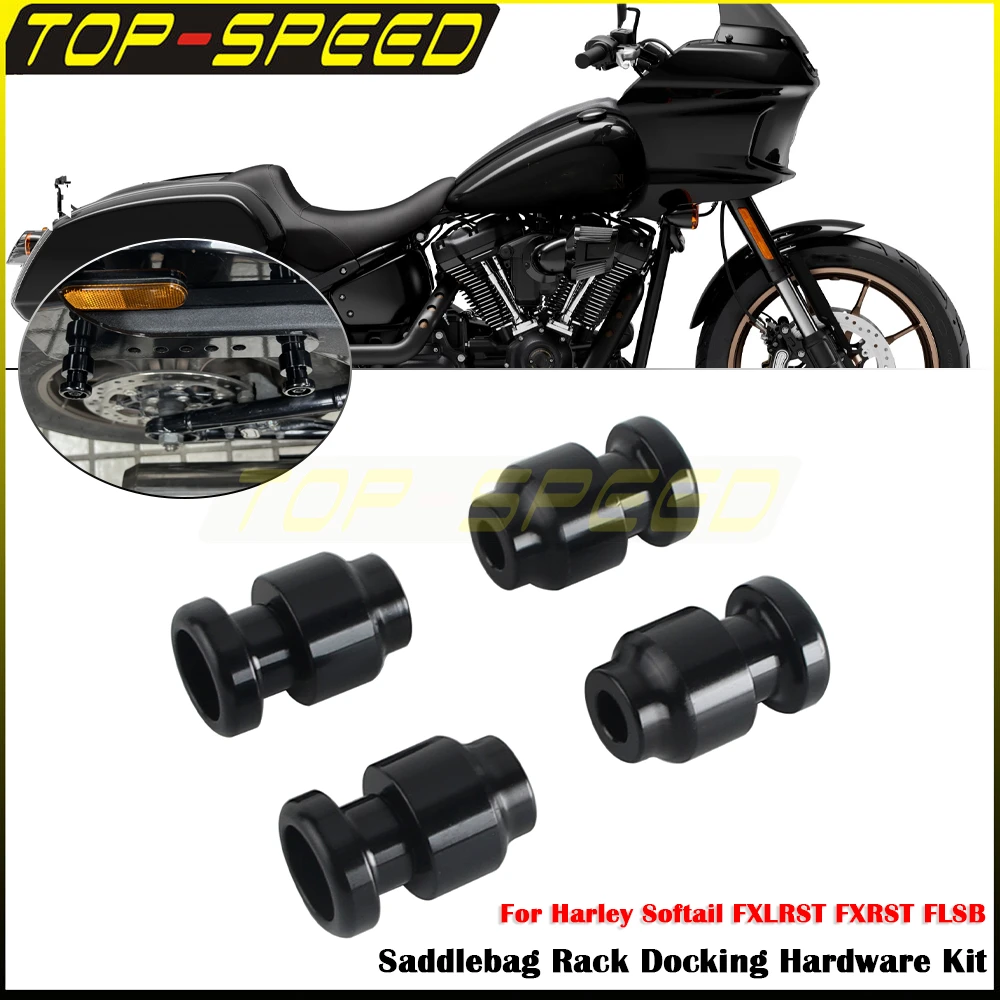 

Для Harley Softail FXLRST FXRST FLSB 2018-2025 мотоциклетная съемная седельная сумка с ЧПУ, крепления для спинки, стыковочное оборудование, монтажный комплект