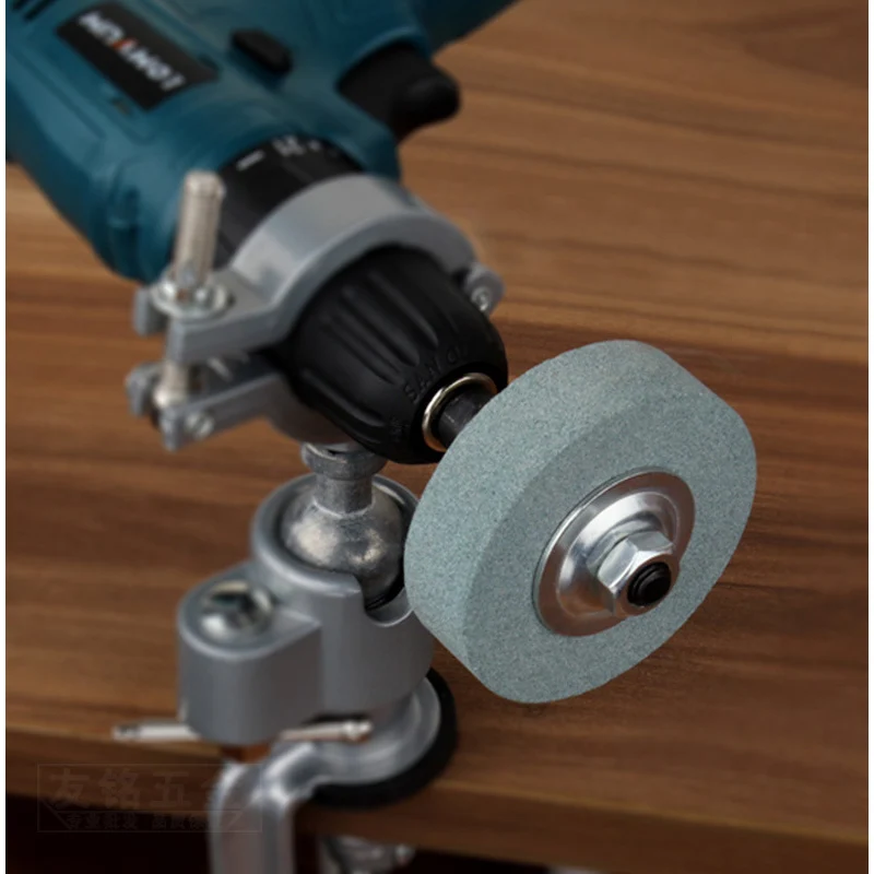 Imagem -05 - Roda Abrasiva Cerâmica Faca Moagem Faca Moedor Jade Mini Elétrico Faça Você Mesmo Polimento Máquina Suporte Protetor Tampa Suporte
