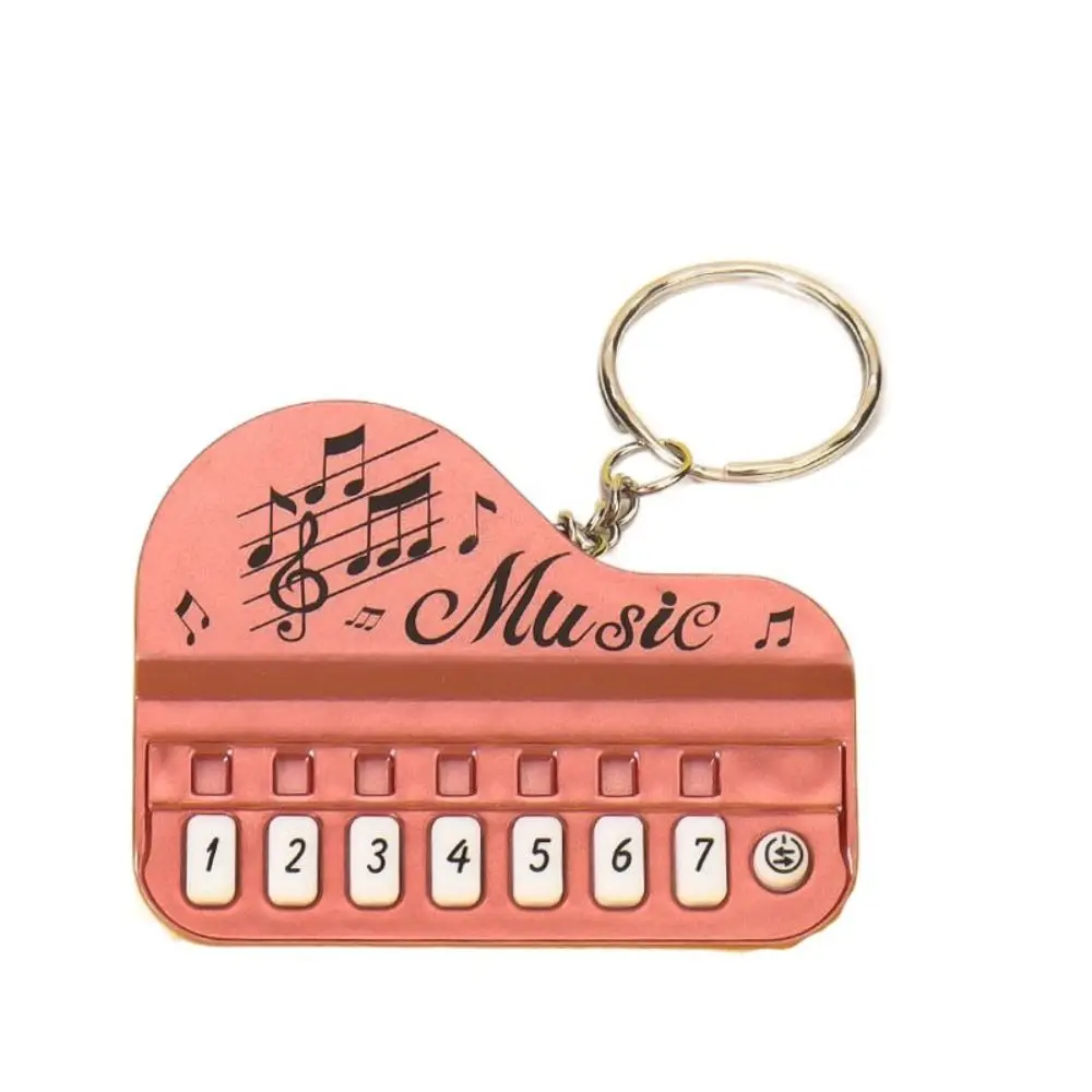 

Cute ABS Electronic Organ Pendant Working Finger Piano Luminous Interactive Keychain Bag Hanging Gift