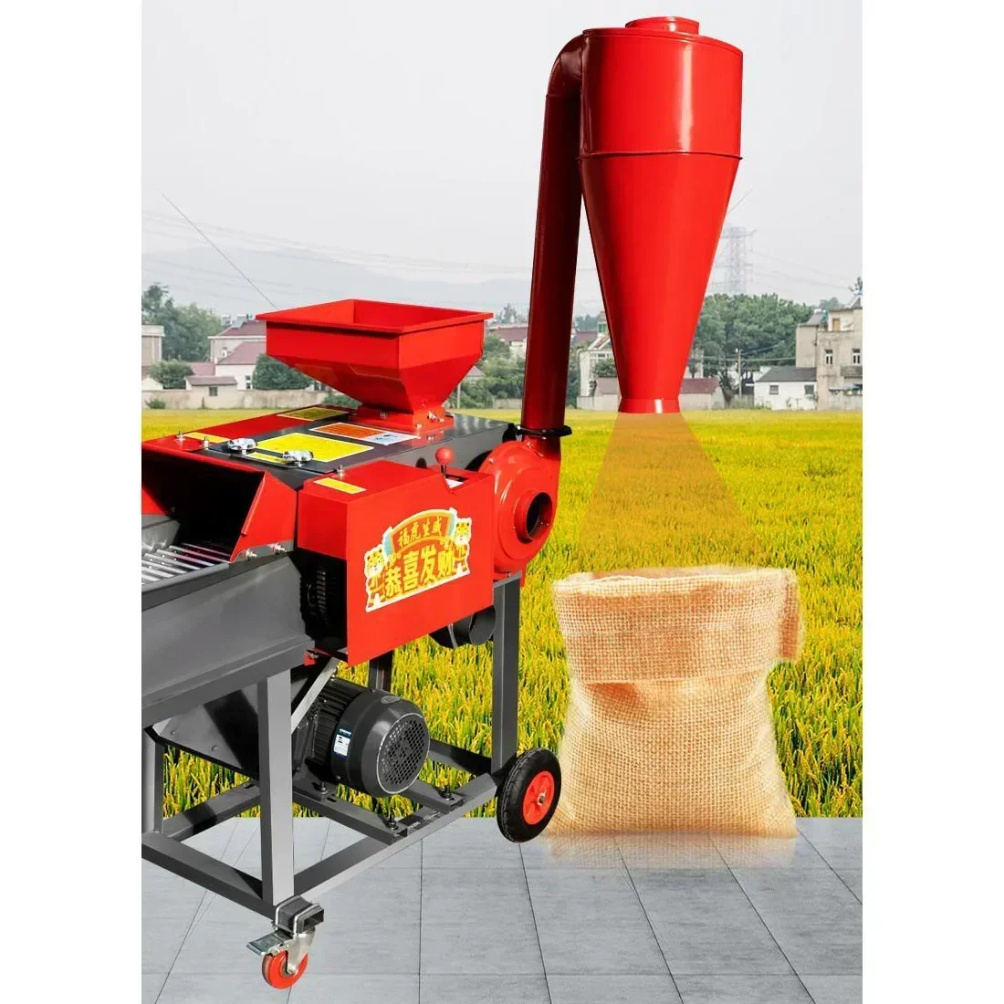 Household 3.8 Ton Three-phase 4.5kw Grass Kneading And Shredding Machine Automatic Dry And Wet Dual-use