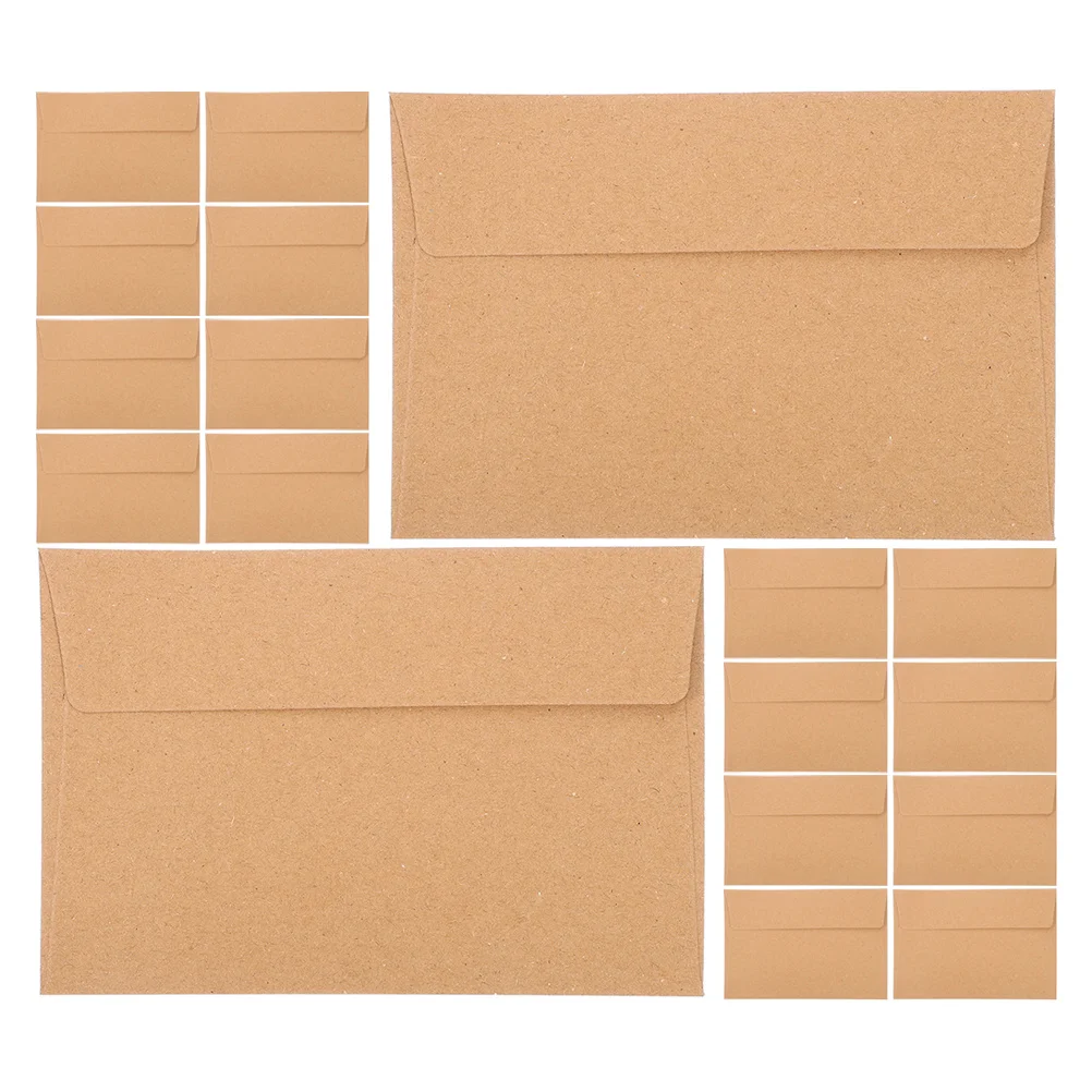 30Pcs Kraft Paper Invitation Envelopes Self Adhesive Wedding Greeting Card Envelopes for Photos Postcards Holiday Announcements