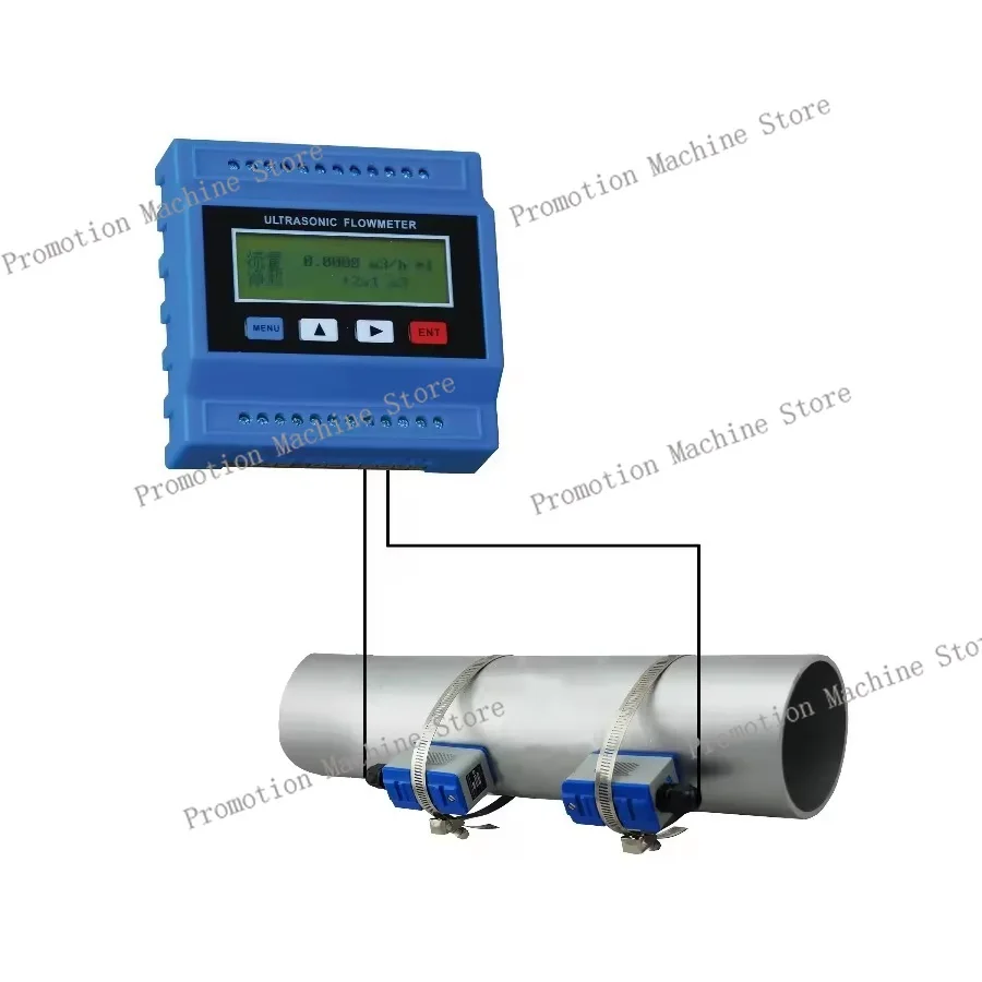 TUF-2000M Digital Modular Ultrasonic Flowmeter TS-2 TM-1 TL-1 Transducer Optional Measuring Range DN15-6000mm Water Speed Tester