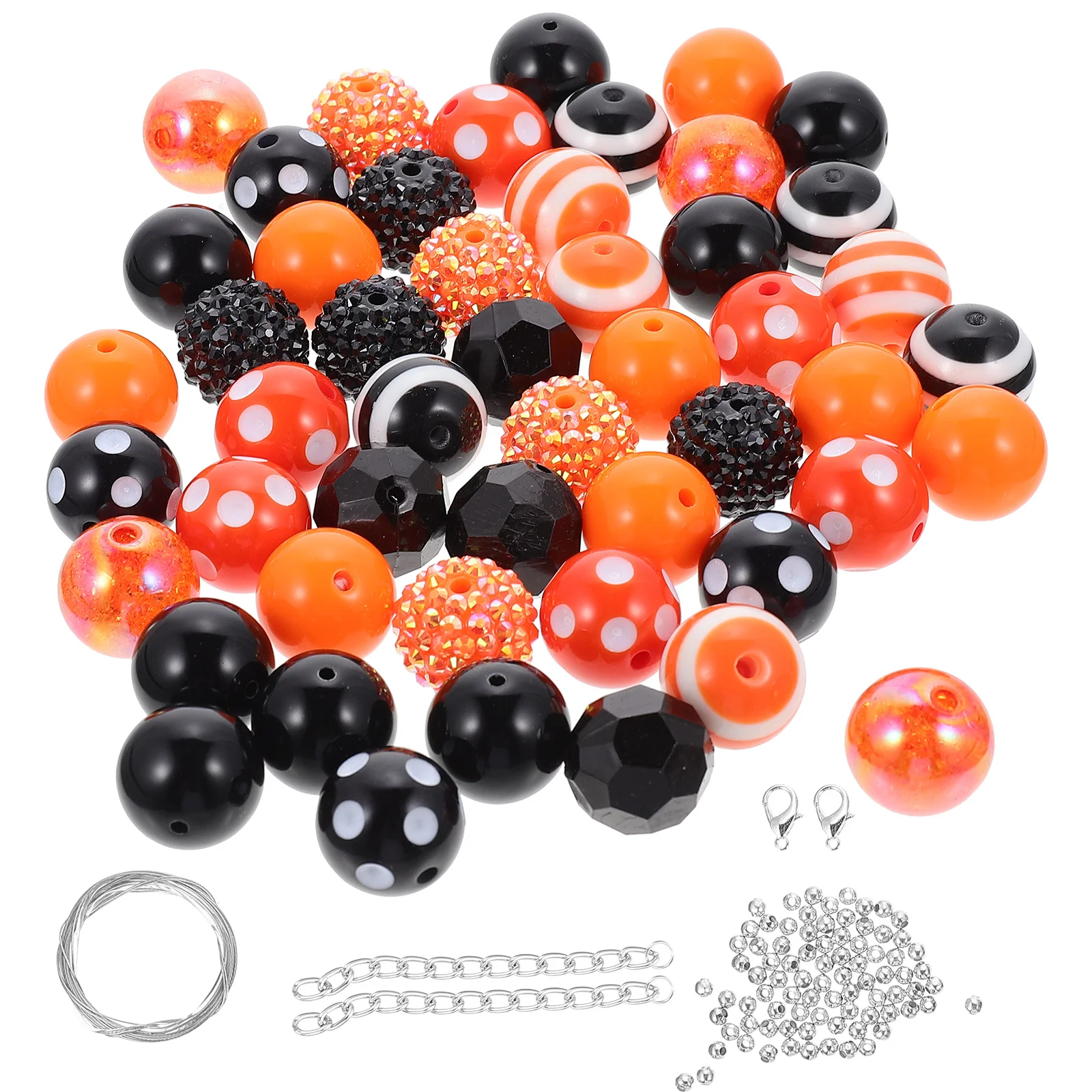 1Set Acrylic Beads Halloween DIY Jewelry Supplies Unique Handmade Beads for Necklace Bracelet Craft Making Necklace DIY Material
