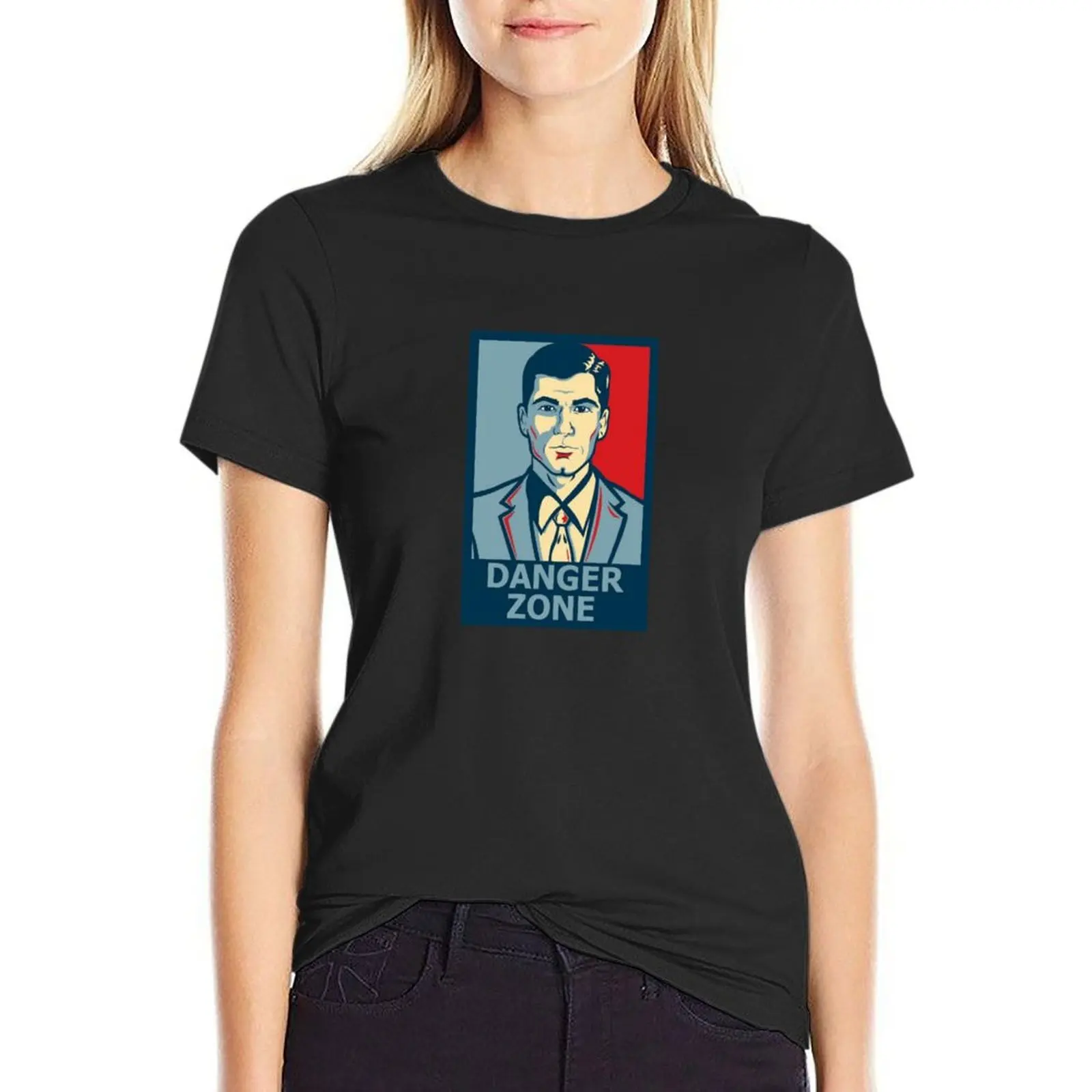 Sterling Archer Danger Zone Shirt Poster Sticker T-Shirt summer clothes Female clothing western t-shirt dress for Women