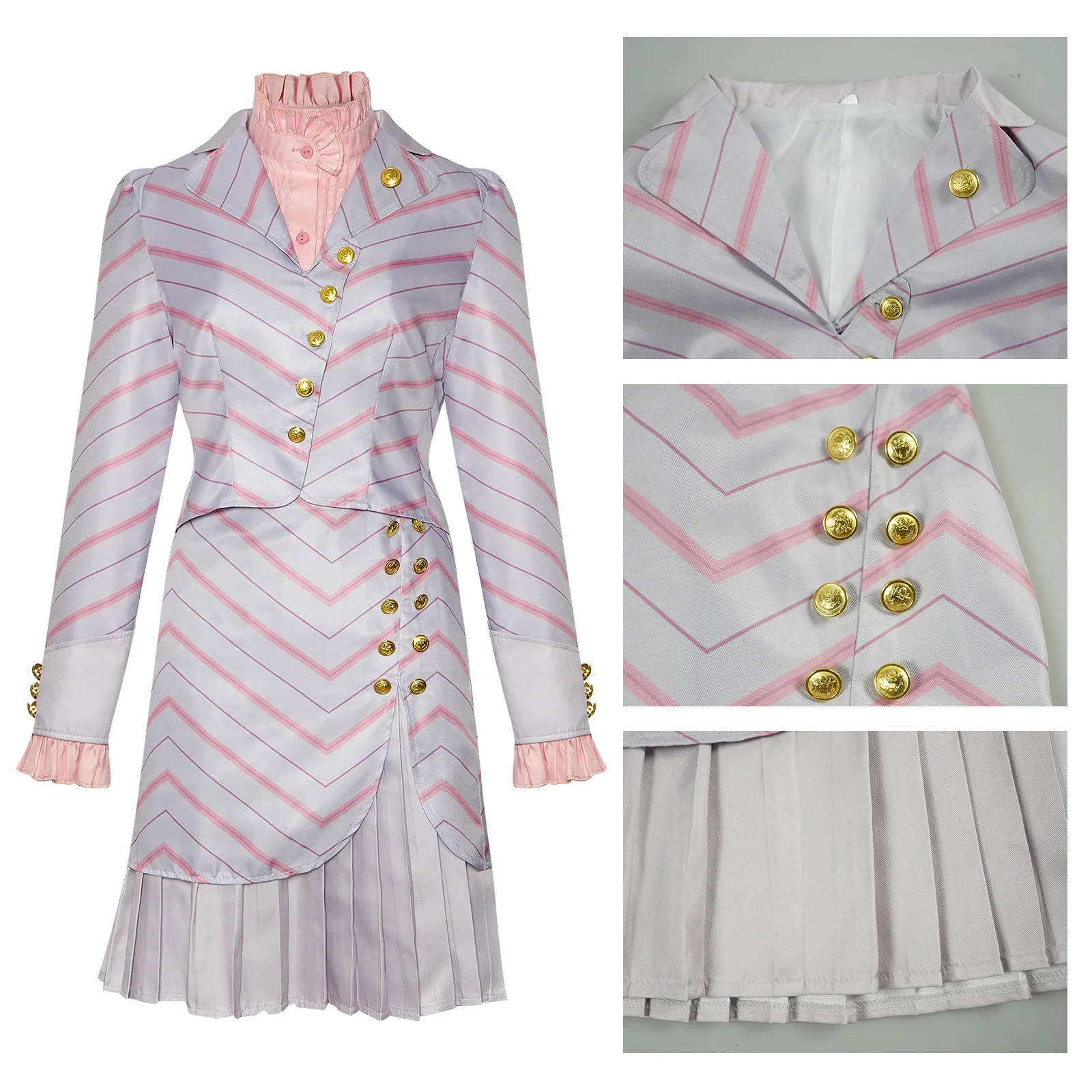 فيلم Glinda Elphaba تأثيري حلي الساحرات الشريرة موحدة شارة قبعة مجموعة كاملة الدعاوى هالوين كرنفال ملابس للحفلات للنساء