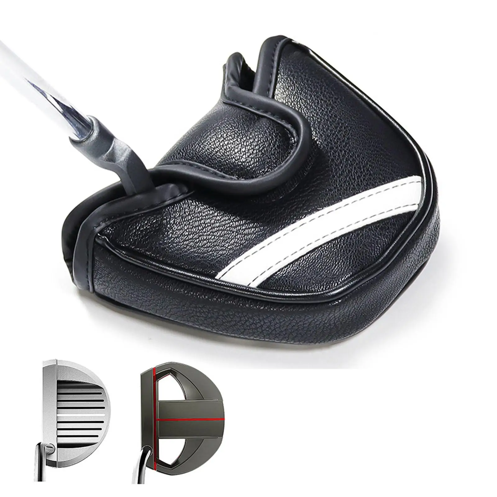 Golf Club Cover Golf Club Head Cover PU Leather Funny Golf Putter Head Cover