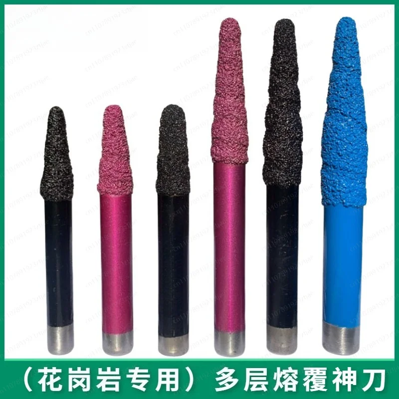 Multi-Layer Cladding Diamond Engraving Bit – Tapered & Ball Nose CNC Tool for Granite Stone Router