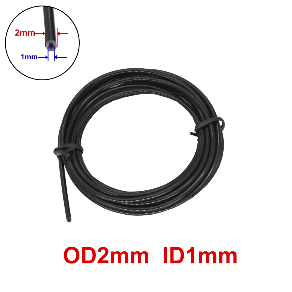 2mm Outer Diameter 1mm Inner Diameter High Pressure Hose for RC Forklift, Loader, Dump Truck Hydraulic Model Pipe Accessories
