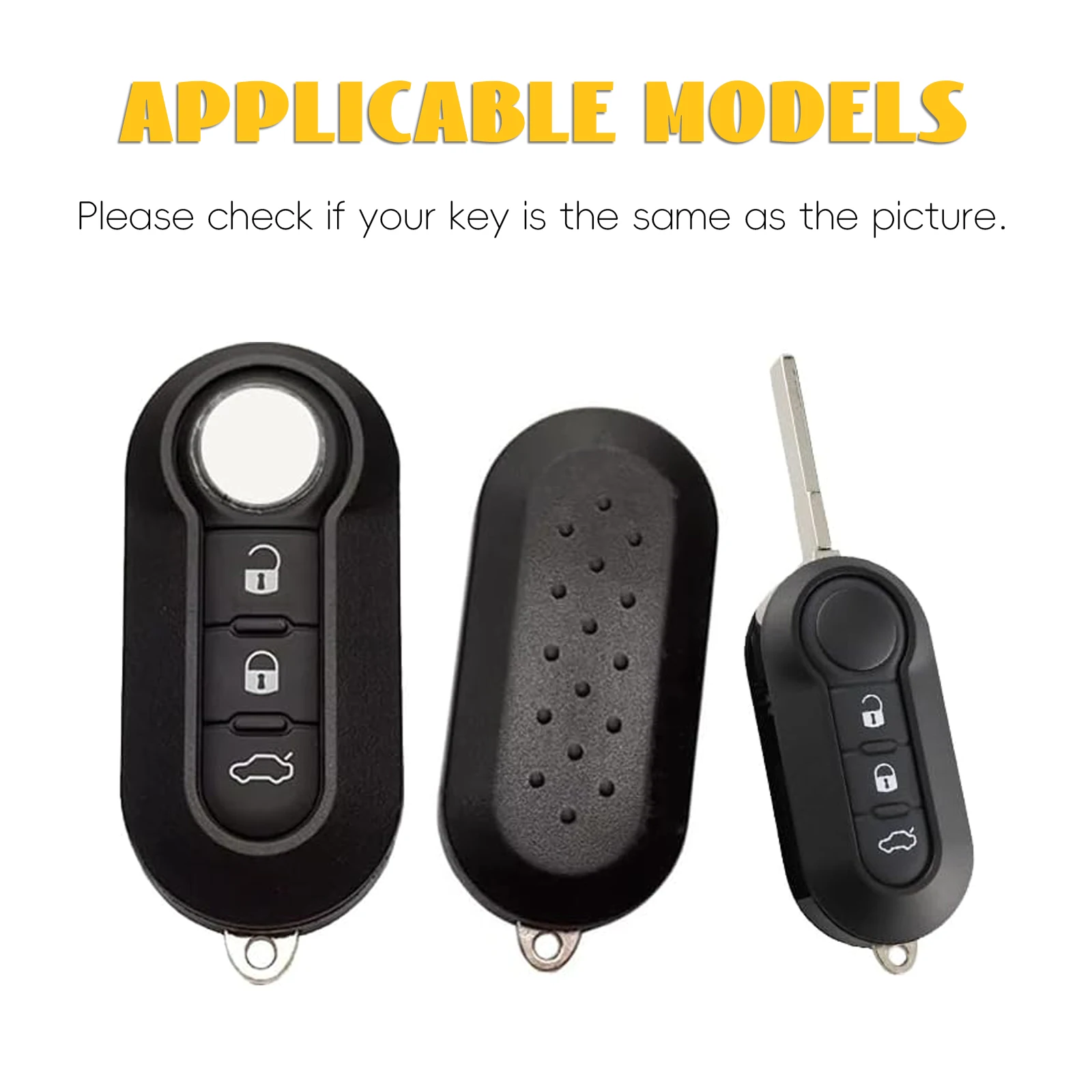 Car Flip Key Case Cover For FIAT 500 Ducato Panda 500L Punto Lancia Musa For Citroen Jumper For Peugeot Boxer Accessories Gifts view 4