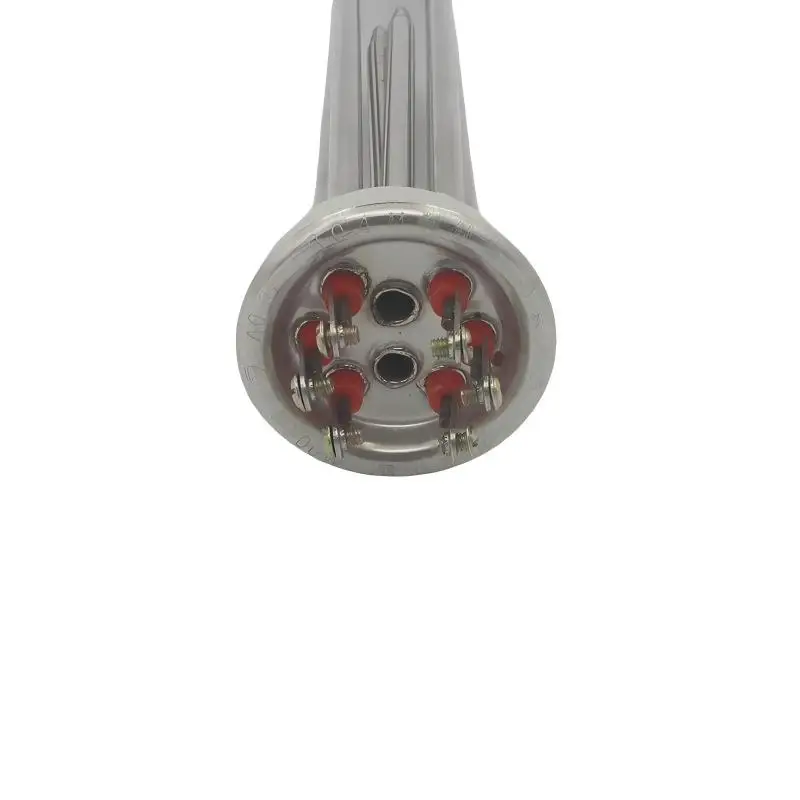 63mm Cap 380v 6000w Electric Water Heater Accessories Heating Element Tube Boiler Stainless Steel Parts