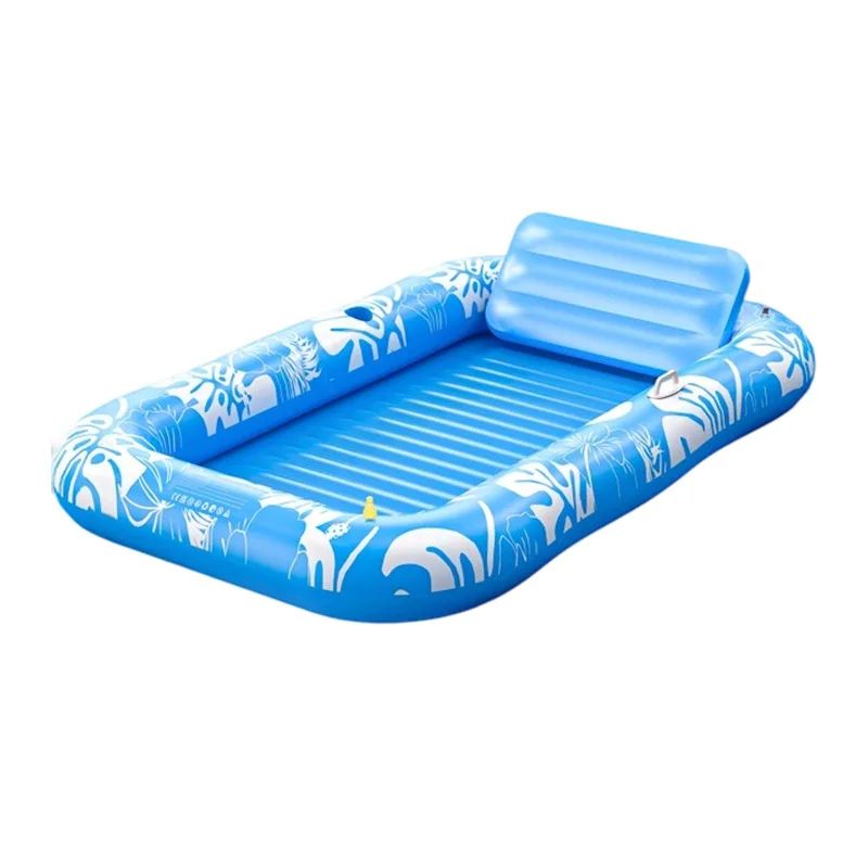 

Надувной бассейн для загара, плавающая кровать, бассейн, газон, шезлонг для загорания, плавающий матрас для лодки