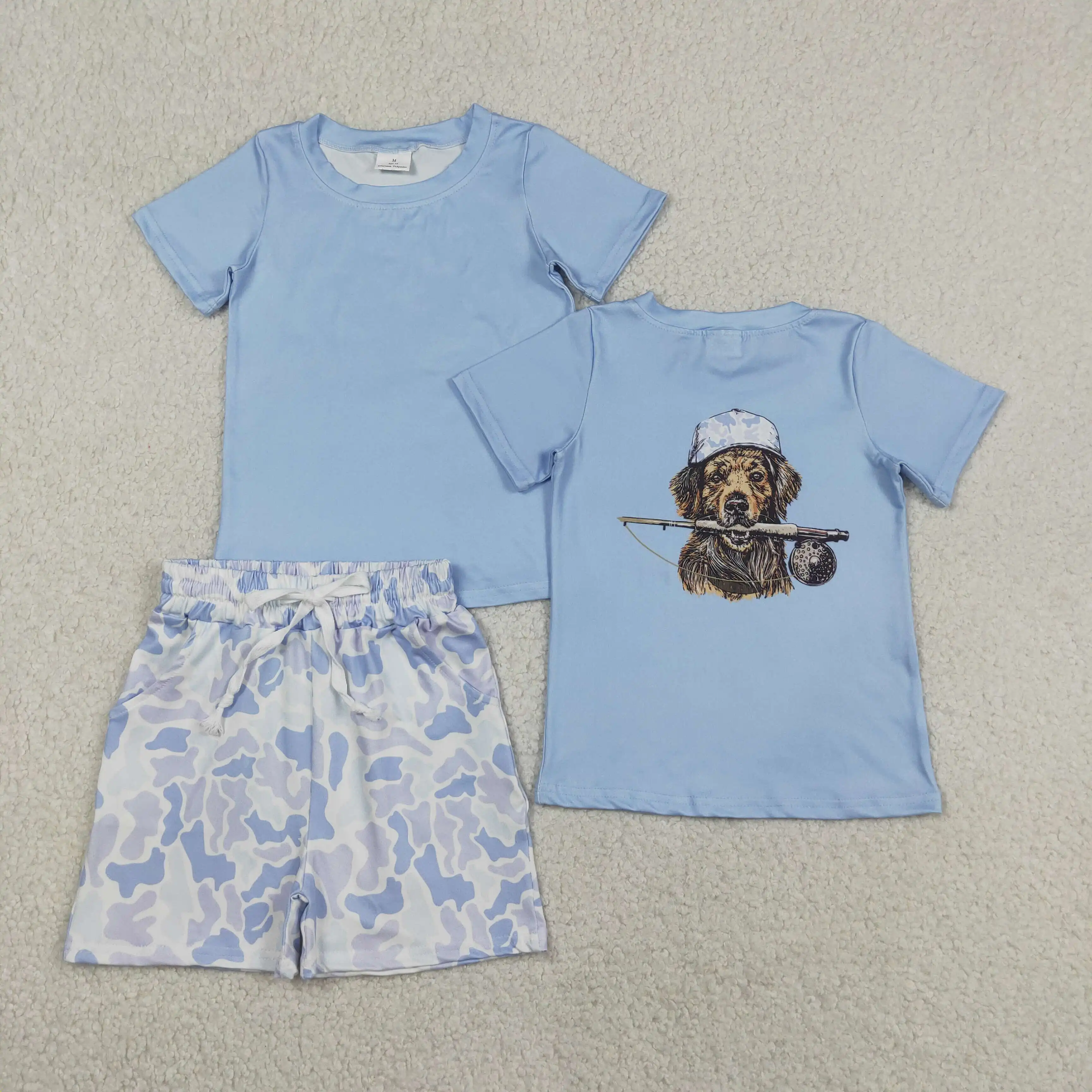 Baby Clothing Wholesale - Großhandel Baby Jungen Sommer-Set Kinder Blaues