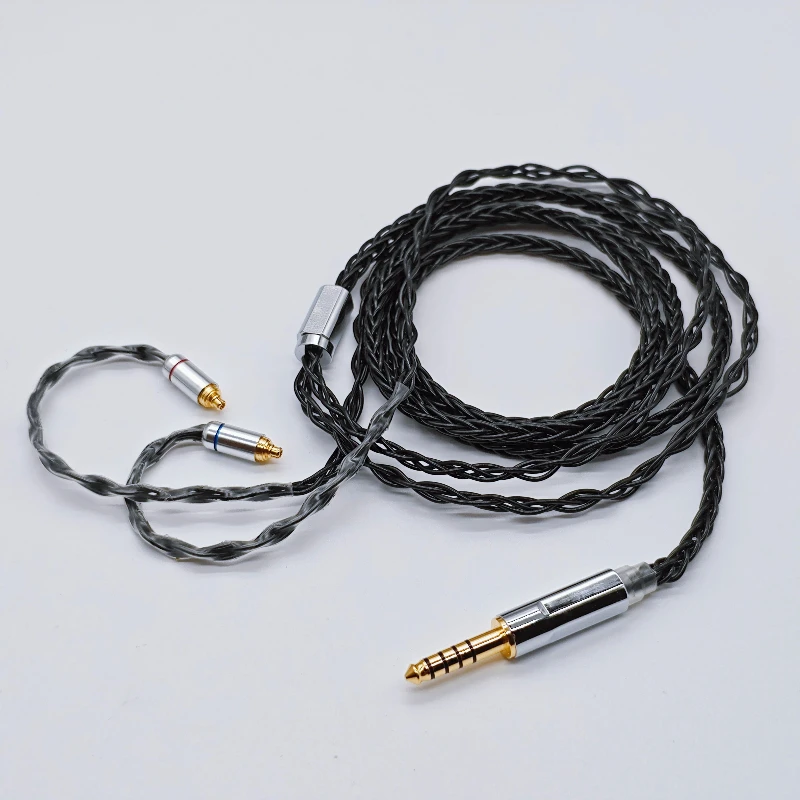 Aggiornamento cavo MMCX serie Sennheiser IE - placcato argento OCC con microfono per IE200/300/600/900