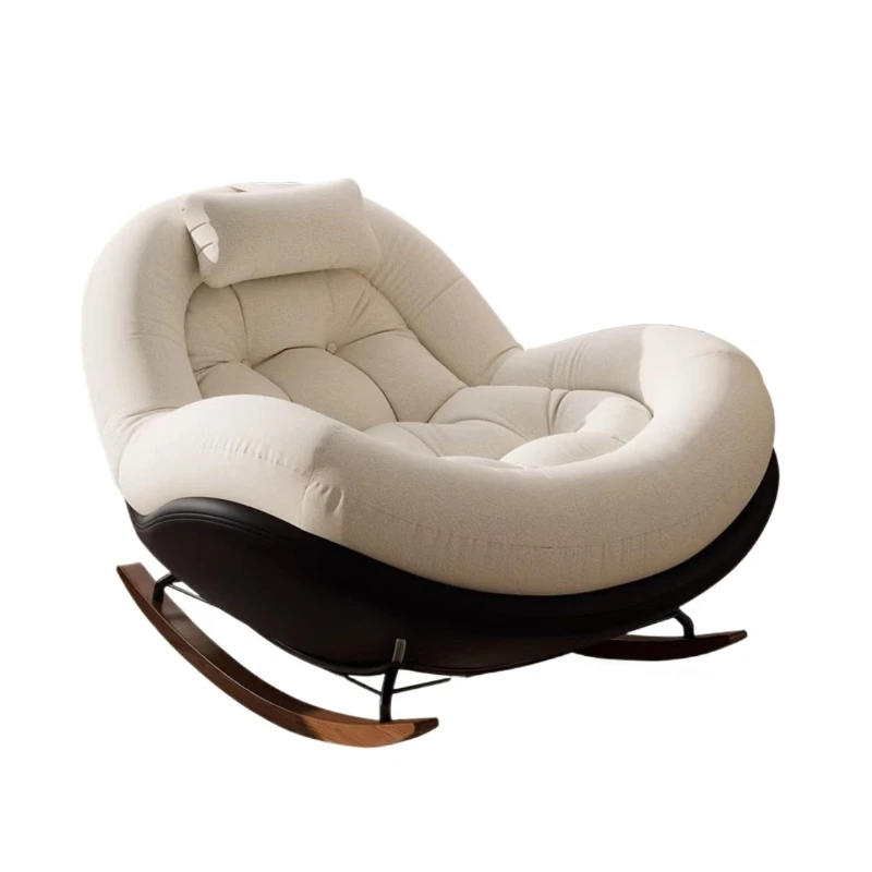 New Beanbag Chair Single Rocking Chair for Living Room Balcony Comfortable Upholstered Recliner