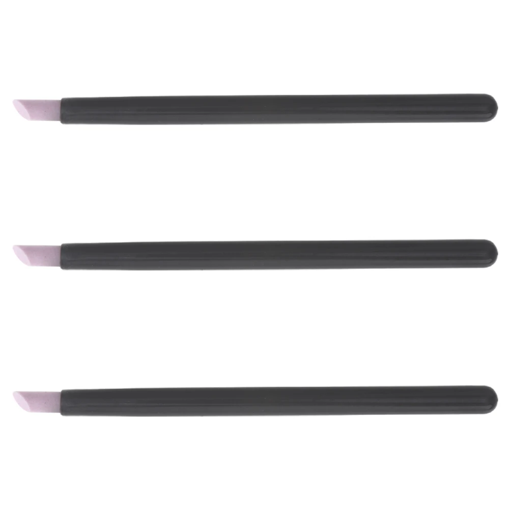 

3pcs Quartz Grinding Tools Skin Removal Nail Care Cuticle Remover Kit Scratch Off Nail Art Pusher Buffing Polishing
