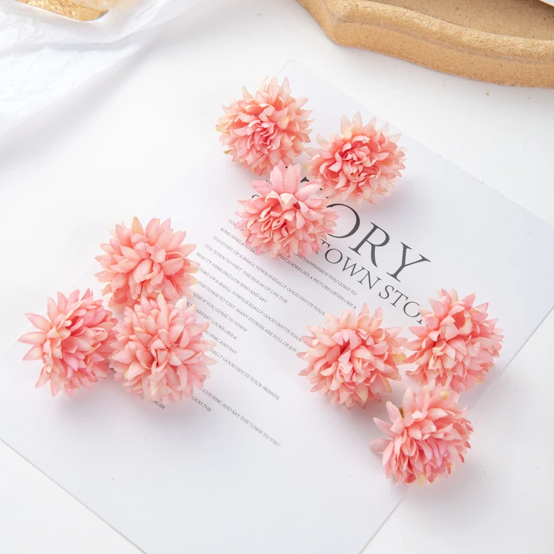 50PC Künstliche Blumen Sammelalbum Diy Geschenk Pralinenschachtel Hochzeit Garten Rosenbogen Weihnachtsdekorationen für Zuhause Gefälschte Seide Nelke – Detail 16