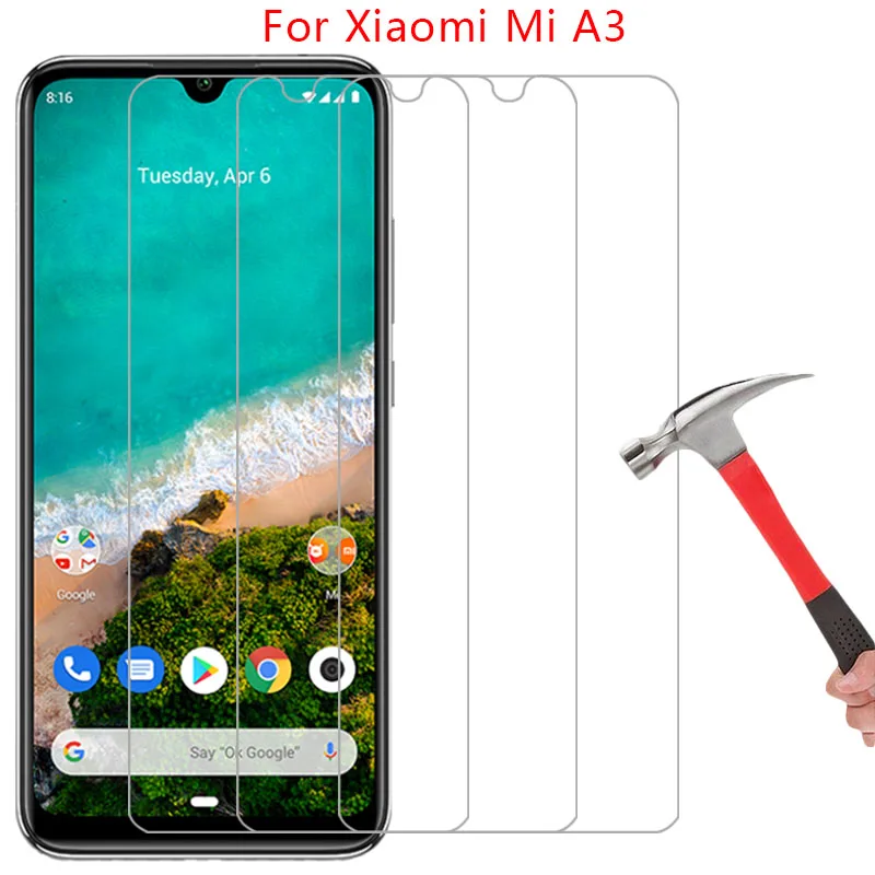 tempered glass screen protector case for xiaomi mi a3 cover on xiaomia3 mia3 a 3 3a phone coque xiomi xiami xaomi xaiomi xioami