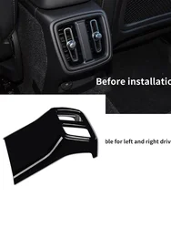 Suitable for Volvo XC40 C40 black rear outlet decorative accessories car sticker car styling