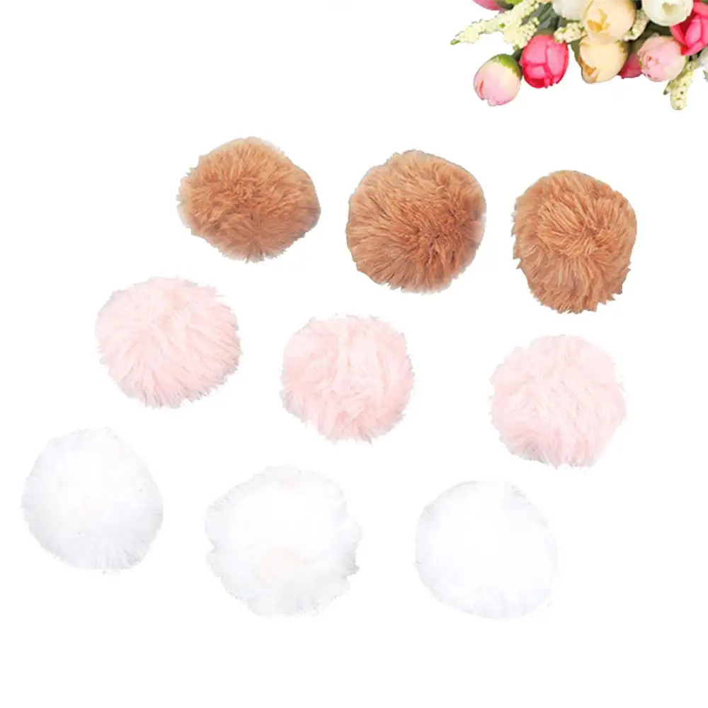 Car Jewelry Rabbit Fur Fluffy Plush Soft Stylish Faux Rabbit Fur Pompom Plush Plush Women Bag Car Pompom Plush Faux Diy