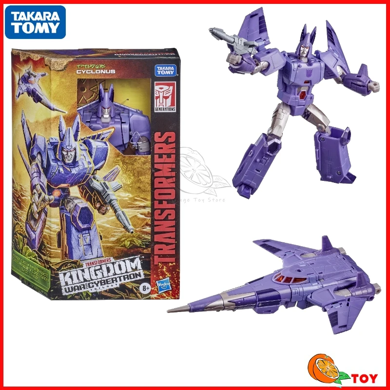 In stock Takara Tomy Transformers toys Kingdom WFC-K9 Cyclonus Model Robot Collection Action Figures Toys Gifts Hobby