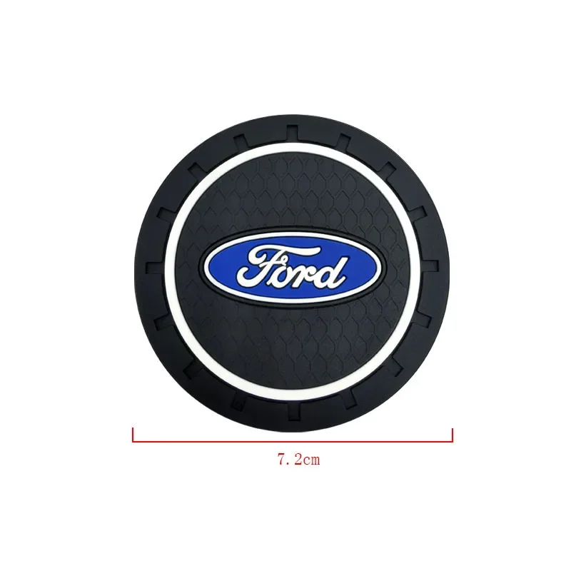 كوستر السيارة كوب ماء عدم الانزلاق هلام السيليكا وسادة اكسسوارات السيارات لفورد فييستا EcoSport الحارس مونديو موستانج التركيز 2 3 4 #2