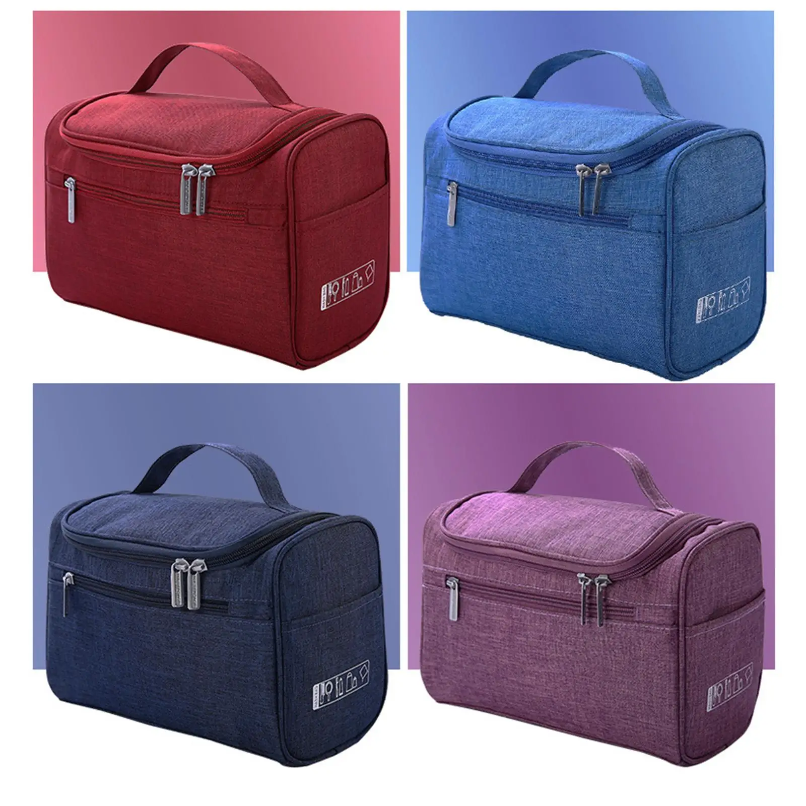 

ing Travel Toiletry Organizer Bag Oxford Cloth Shaving , Enough Space Trips or Family Vacation Toiletries