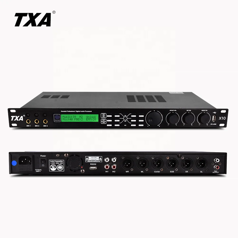 DSP Professioneller Audio-Prozessor 5.1 Stereo Digitaler Audio-Prozessor