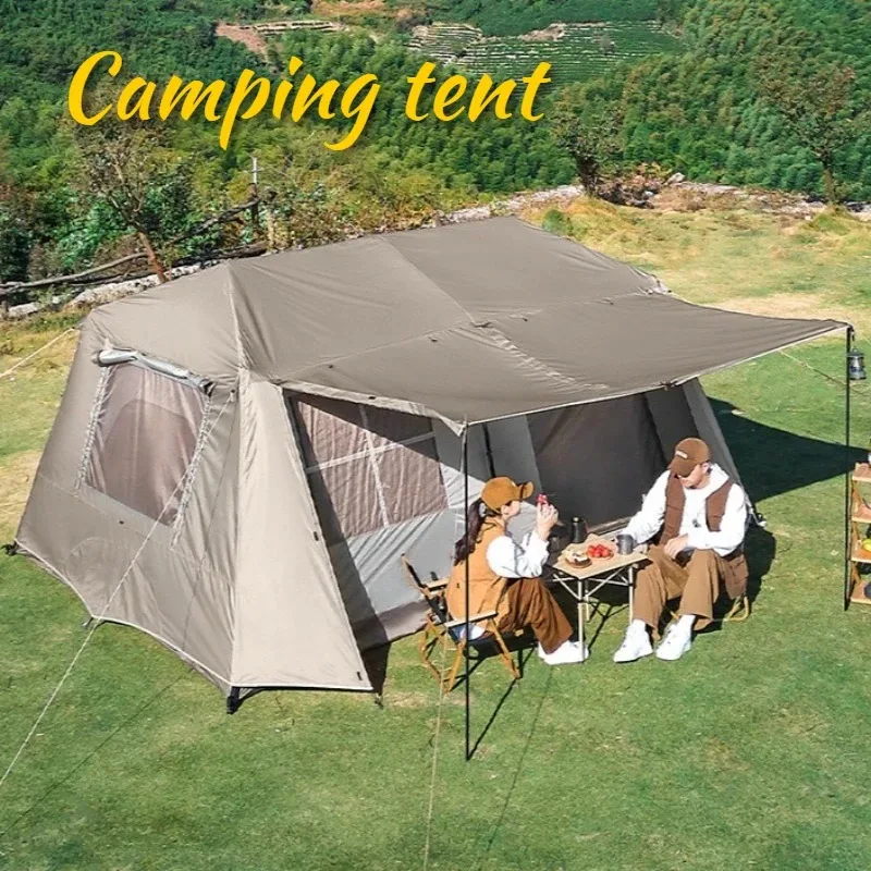 

Уличные портативные палатки для салона, просторный непромокаемый солнцезащитный козырек, складная палатка для кемпинга, ветрозащитная снаряжение для отдыха в ночное время, кемпинговое оборудование