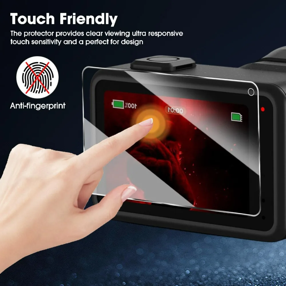 6IN1 Camera Lens Screen Protector for GoPro Mission 1Pro 9H Tempered Glass Anti-scrach Bubble-Free Film for GoPro Mission 1/1Pro