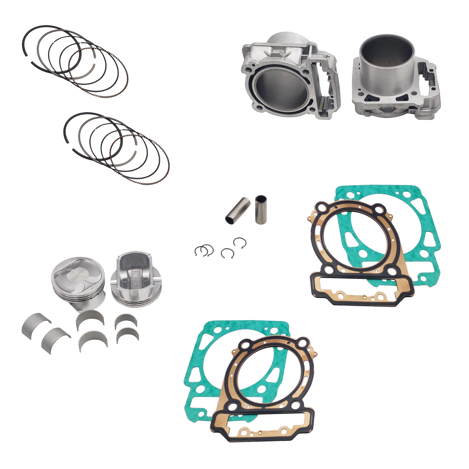 2 Set Cylinder Repair Gasket Piston Kit for  Bombardier Outlander Defender 800 OEM 420413430 ATV UTV Spare Parts