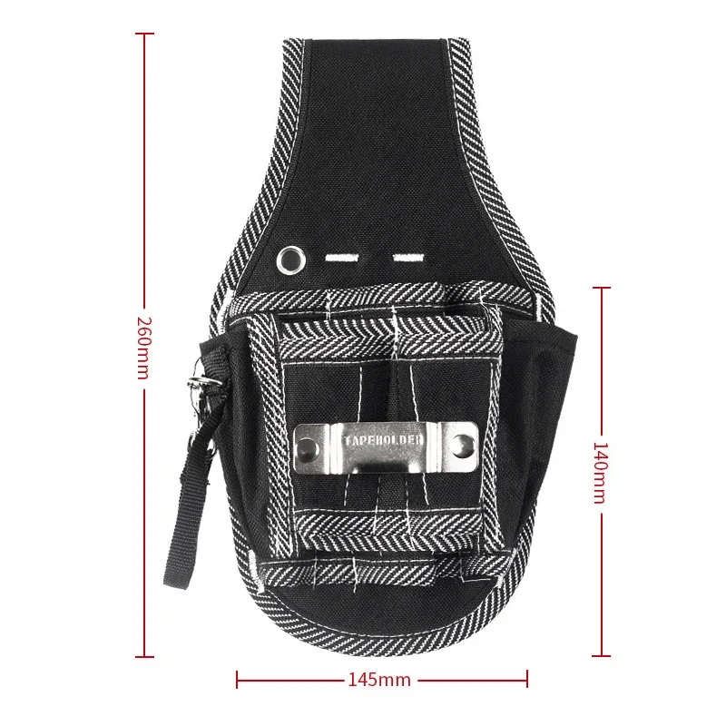 9 In 1 High Quality Tool Waist Pack Belt Utility Kit Holder 600D Nylon Fabric Toolkit Electrician Waist Pocket Pouch Bag image 3