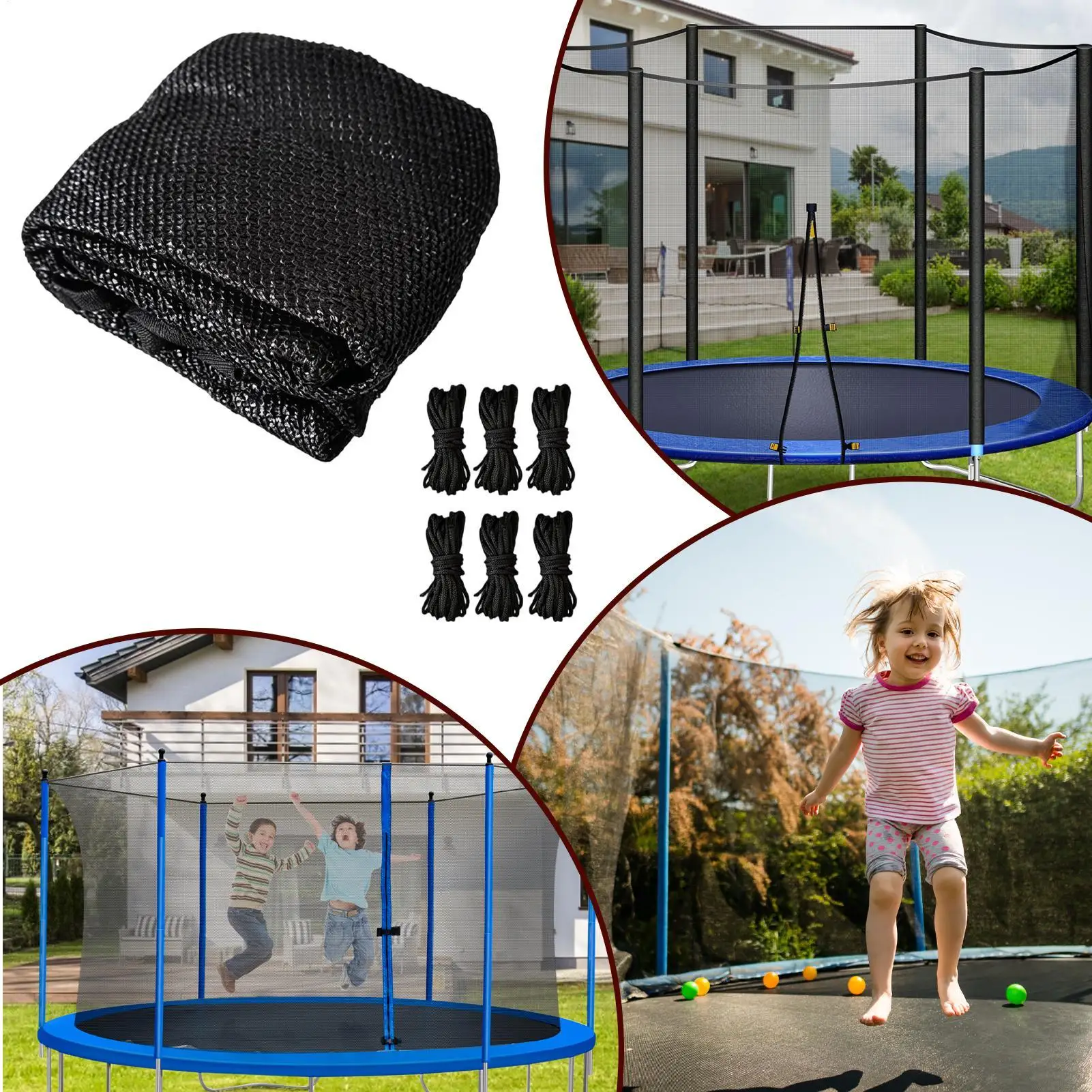 

Trampoline Shade Cover Heavy Duty Waterproof Protective Protection Enclosure Trampoline Sun Shade Cover For Outdoor Backyard