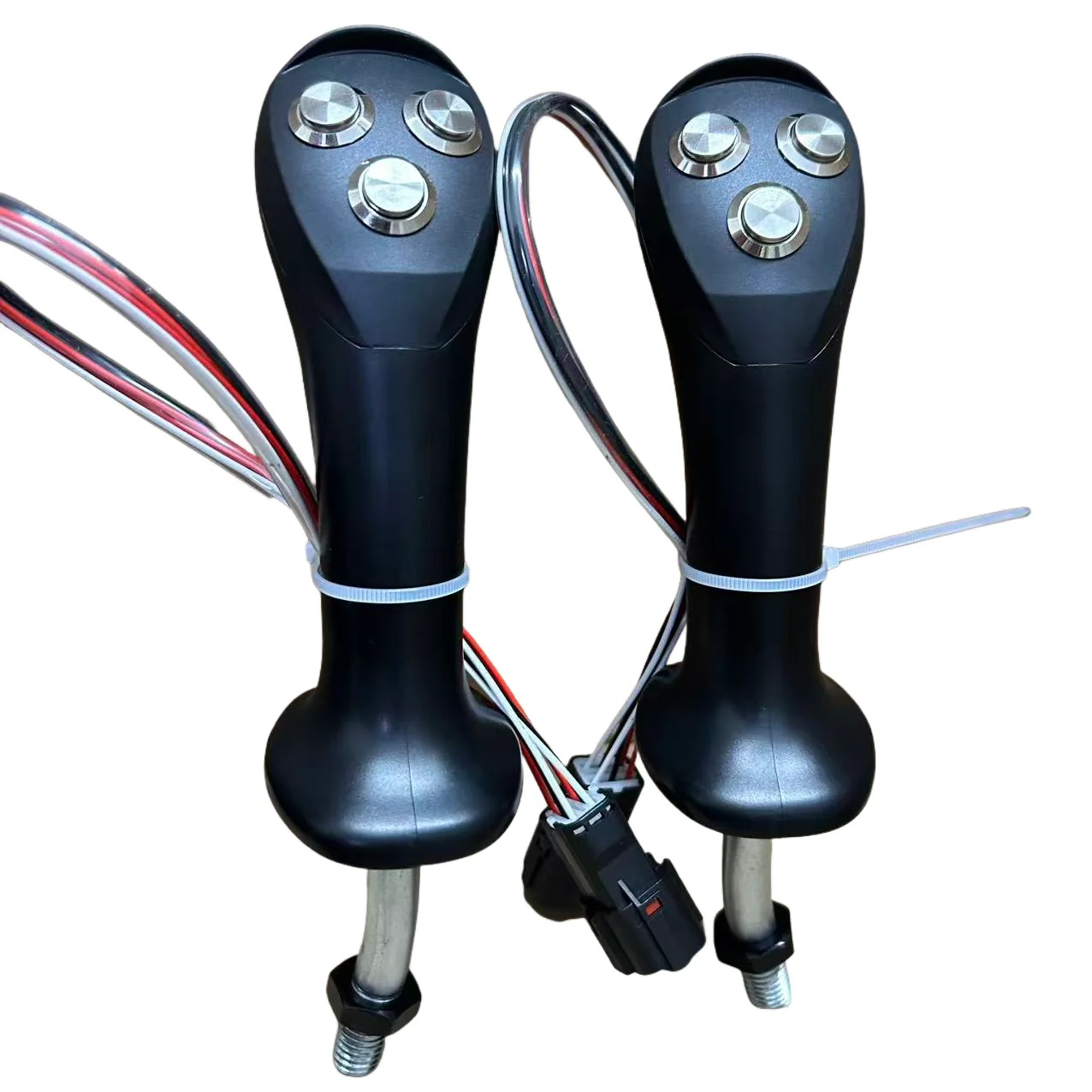 

New three button handle excavator wood grabbing handle adhesive