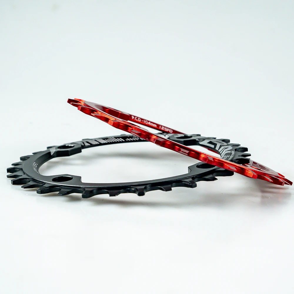 ZRACE Chainrings Chainwheels 32T/34T/36T/38T BCD104, Narrow Width tooth AL7075 CNC for MTB