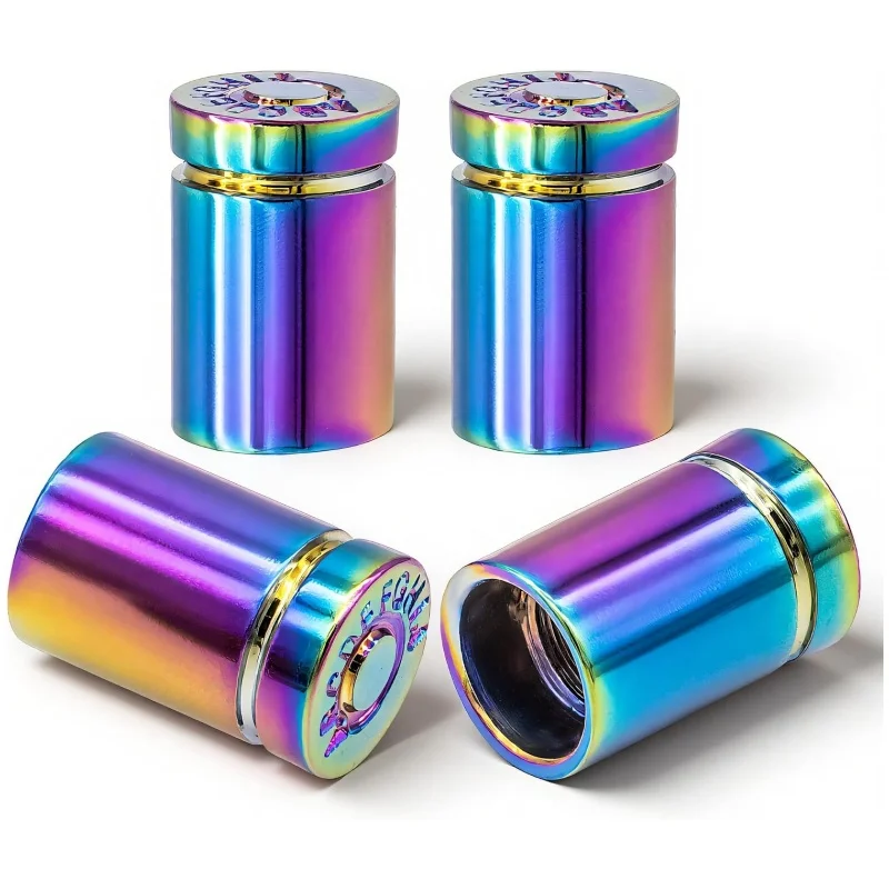 4PCS Tire Valve Stem Caps Anodized Aluminum Wheel Valve Covers Accessories Universal Cars SUVs Bikes Trucks And Motorcycles
