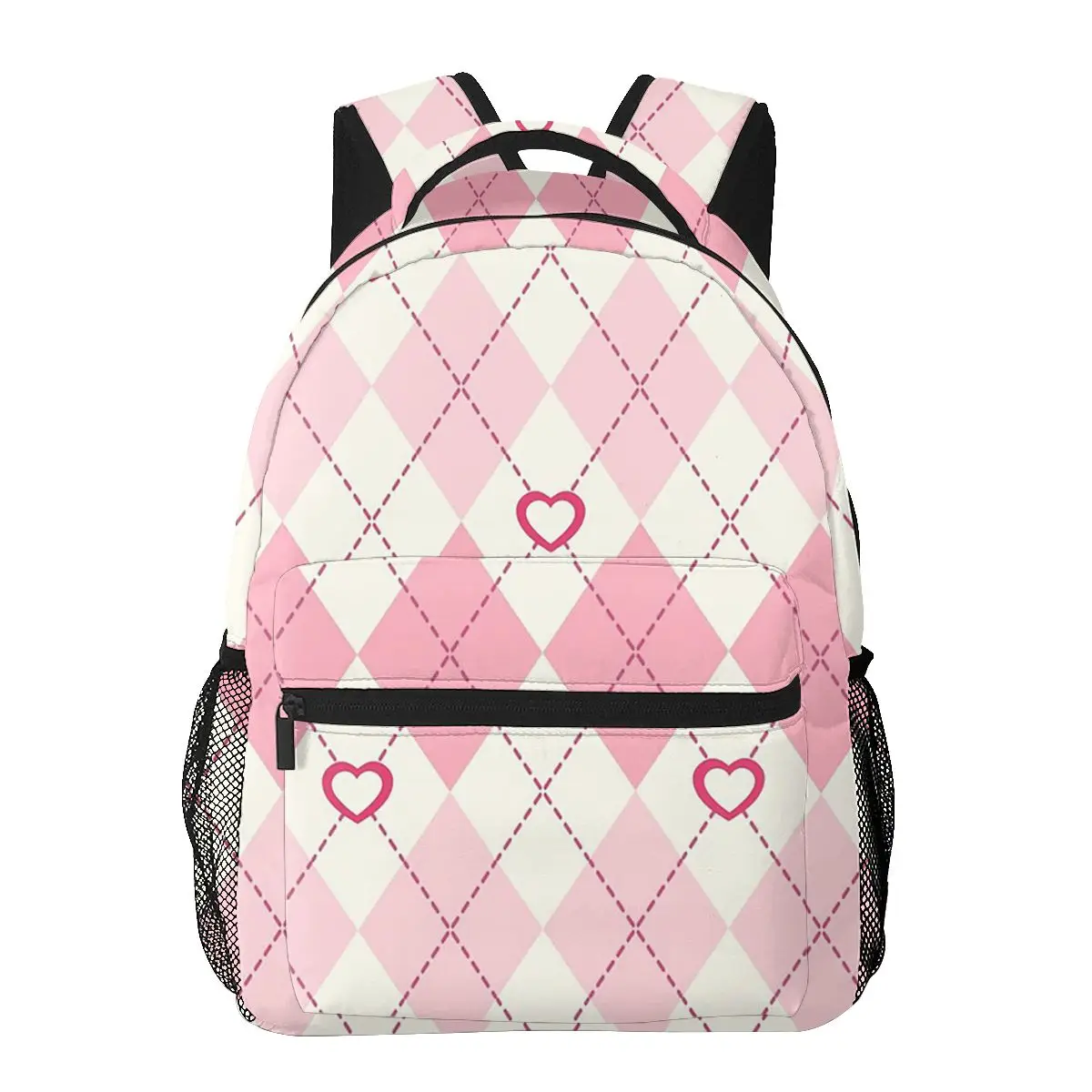 Tas ransel sekolah anak laki-laki dan perempuan, tas punggung perlengkapan sekolah Preppy, estetika, Pink, ransel buku, tas sekolah pelajar, tas ransel Laptop