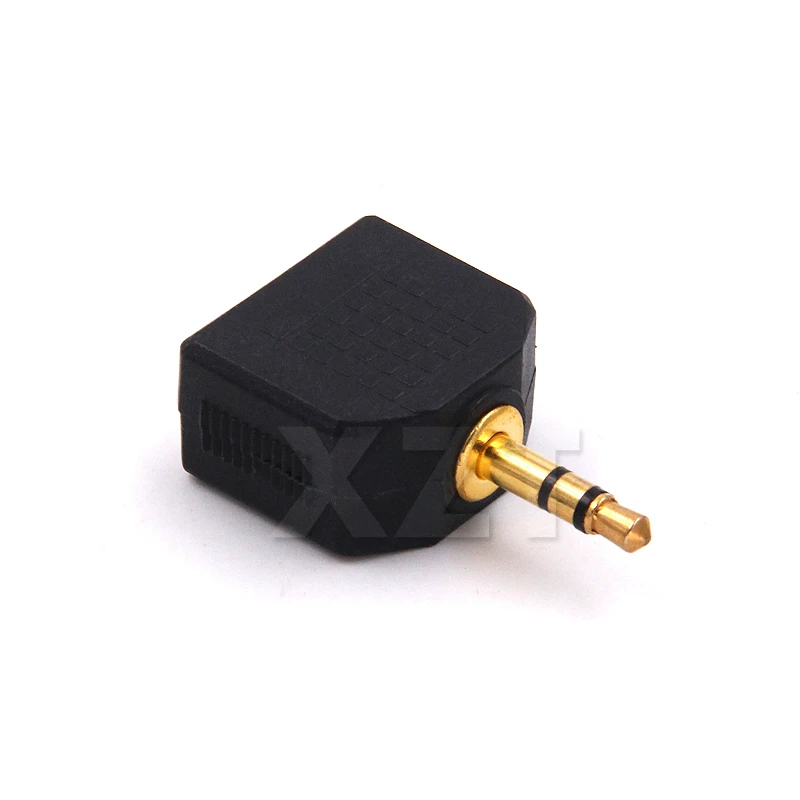 For Computer Mobile Phone MP3 MP4 3.5mm Jack 1 to 2 Double Earphone Headphone Y Splitter Cable Cord Adapter Plug
