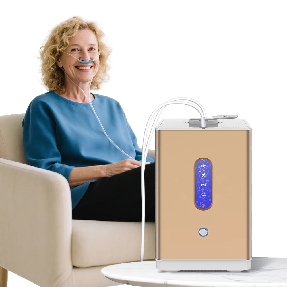 CAWOLO Pem Hydrogen Gas Machine Inhaler 150ml Molecular Hydrogen Inhalation Generator H2 Inhalation Machine Water Generator