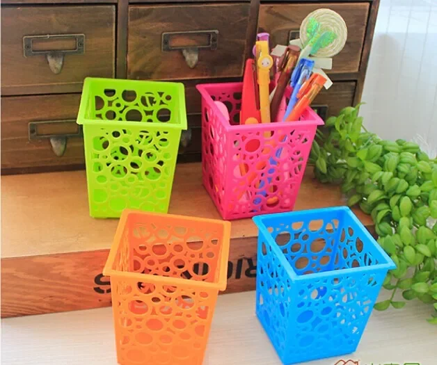 

Multifunction Square Mesh Pen Pot Multicolor Pen Holder Desk Tidy Stationery Organiser Pencil Storage Stationery Organiser