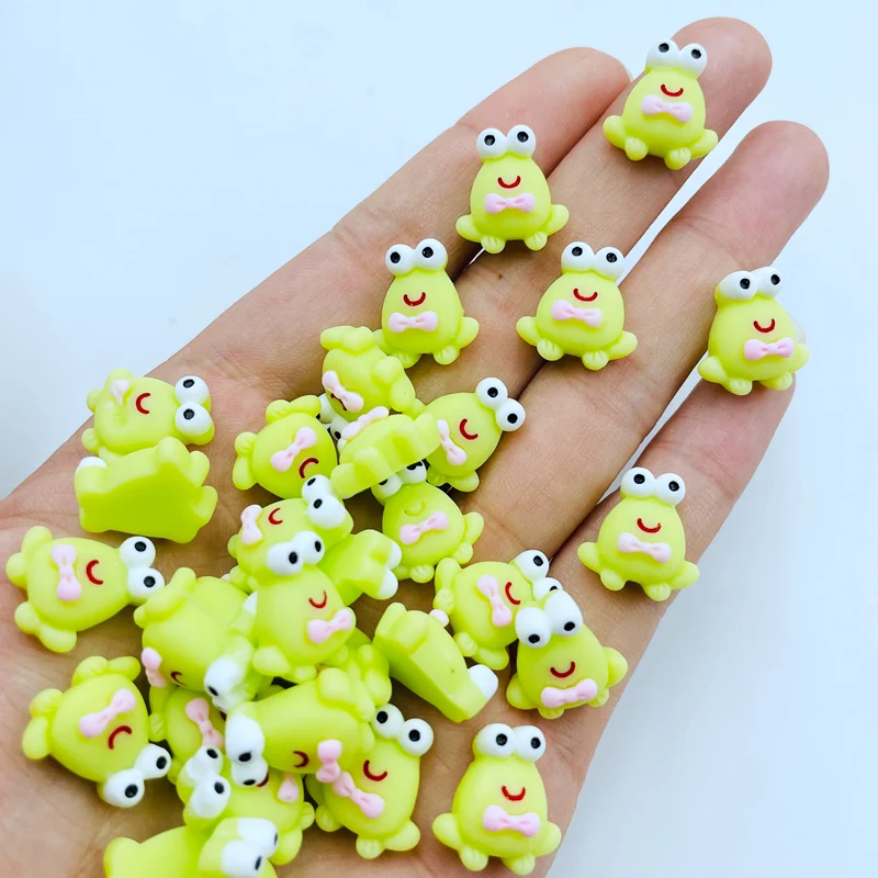 20/50 Pcs New Mini Kawaii Frog Resin Flat Back Cabochons Scrapbook Diy Party Hairpin Accessories Decorate Craft J92