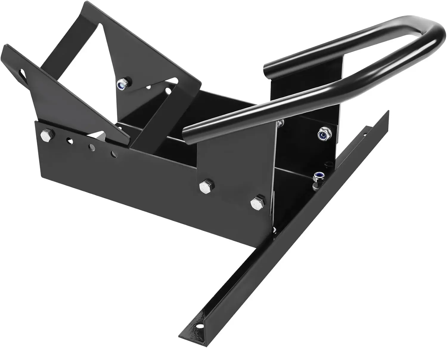 

Heavy Duty Motorcycle Wheel Chock Stand for Trailer, Cruiser, Sports & Dirt Bikes, Adjustable 15"-21", 1800 lb Capacity