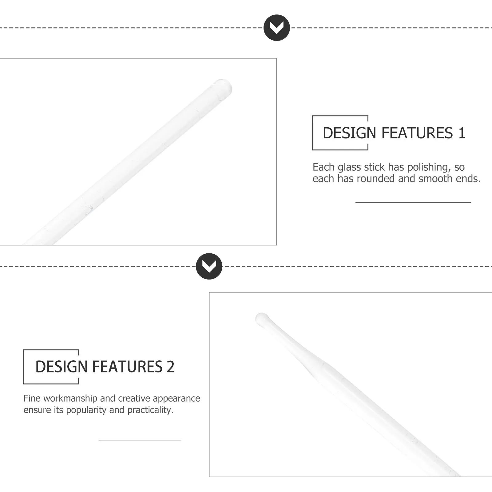 عصا زجاجية للعناية بالعين، أداة طب العيون، تطبيق مرهم، إزالة الأشياء الأجنبية، أطراف مستديرة ناعمة، قوية وموثوقة